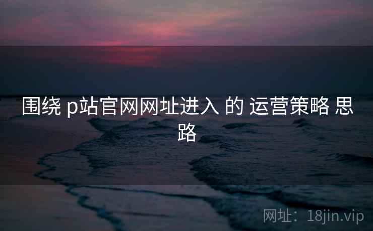 围绕 p站官网网址进入 的 运营策略 思路